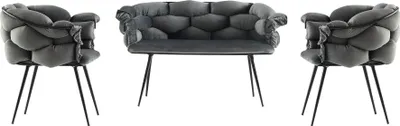 Produktbild von Hanah Home, Balon - 2136, Sofas, Dunkelgrau, Metall, 135 x 79 x 65 cm