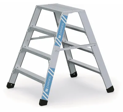 Produktbild von Zarges klappbares Arbeitspodest Seventec BP (2 x 4 Stufen, beidseitig begehbar)