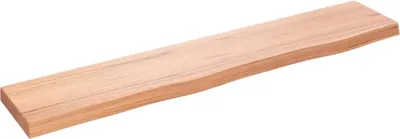 Obrázok produktu pre vidaXL Nástenná polica svetlohnedá 100x20x4 cm Dubový masív