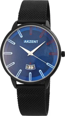 Produktbild von Akzent Herrenuhr mit Edelstahl Meshband