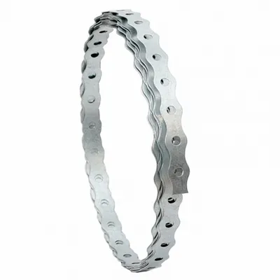 Produktbild von 10 m Rispenband Windrispenband Lochband 15 x 0,8 Verbinder Montagelochband Verz.
