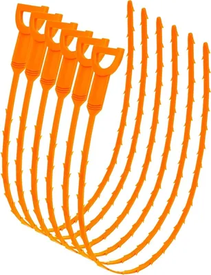 Produktbild von 6 Stück Abflussverstopfungsentferner, flexible Abflussspirale zur effektiven Entfernung von Haaren und Ablagerungen in Waschbecken und Badewanne, 20 Inch