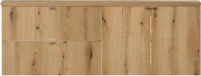 Zdjęcie produktu dla Umywalka podwójna 'Skelbolu' 160x60x40 cm z 2 drzwiczkami i 2 szufladami dąb