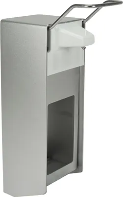 Produktbild von Seifenspender Alu 1000 ml Euronorm - kurzer Hebel - Alufront - Edelstahlpumpe