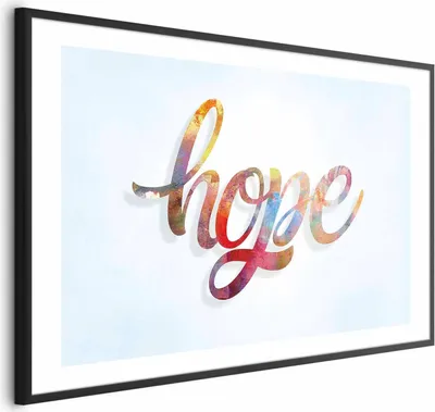 Produktbild von Posterpapier Poster - Hope 30x21 cm Text m-A-0753-ao-a