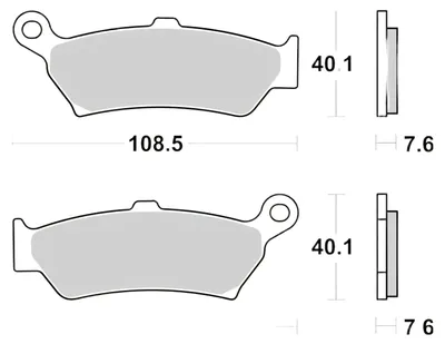 Obrázok produktu pre Brzdové doštičky BREMBO Off-Road zo spekaného kovu – 07BB43SP