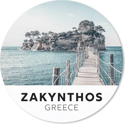 Produktbild von MuchoWow® Mauspad Mousepad Griechenland - Zakynthos - Meer 20x20 cm - Mousepads - Maus Mat - Pad - Mausunterlage - Schreibtischmatte