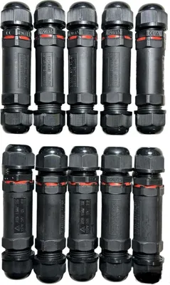 Produktbild von Kabelverbinder wasserdicht IP68 Verbindungsbox Verbindungsmuffe 3-p für 1,5mm² Kabelduchmesser M20 Kunststoff , Menge:2er-Pack