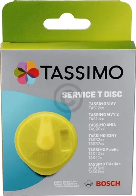 Produktbild von Reinigungsdisc ORIGINAL Bosch Siemens 17001490 TDisc gelb für Tassimo Kapselmaschine