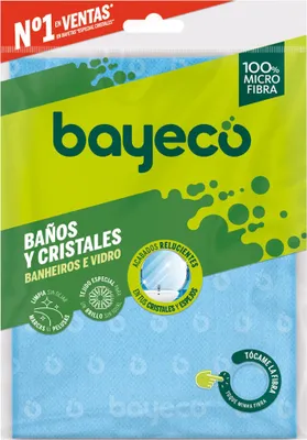 Immagine prodotto di Panno Bayeco per la pulizia del bagno in microfibra e cristalli - 20 gr