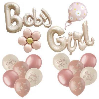 Productafbeelding van Baby Shower Ballonnen Set voor Meisjes, Decoratie voor Babyparty