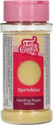 Produktbild von FunCakes Farbzucker / Sanding Sugar - Gelb 80 g