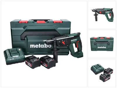 Immagine prodotto di Metabo KH 18 LTX 24 martello combinato a batteria 18 V 2.1 J SDS plus + 2x batteria 4.0 Ah + caricabatterie + metaBOX ( 601712510 )