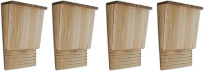 Produktbild von Fledermaushäuser im Set, 4 Stück, 22 x 12 x 34 cm, aus Holz