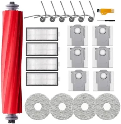 Productafbeelding van PromoHome® 21-delige set vervangingsonderdelen voor stofzuigrobots – inclusief hoofdborstel, filters, reinigingsdoekjes, stofzakken en zijborstels