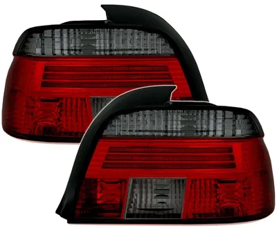 Rückleuchten Klarglas Links + Rechts Schwarz Rot für BMW 5er E39 Limo 1995-2000