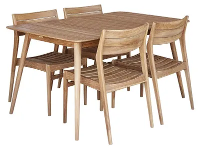 Produktbild von Gartenmöbel Teakholz massiv 4/6 Personen modern