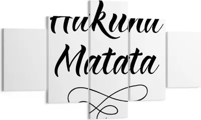 Produktbild von Bild auf Leinwand - Leinwandbild - 5 Teile - Hakuna Mama Maxim - 125x70cm - Wand Bild - Wanddeko - Wandbilder - Leinwanddruck - Bilder - Wanddekoration - Leinwand bilder - Wandbild - EA125x70-4248