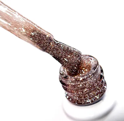 Obrázek produktu pro Molly Nails Flashing Lights Bitter Brown HEMA/Di-HEMA-free hybridní lak na nehty, 8 g, č. 564