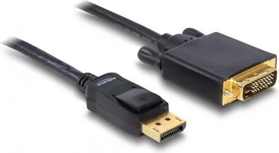 Productafbeelding van Delock 82593 Displayport Kabel Delock DP -> DVI(24+1) St/St 5.00m schwarz