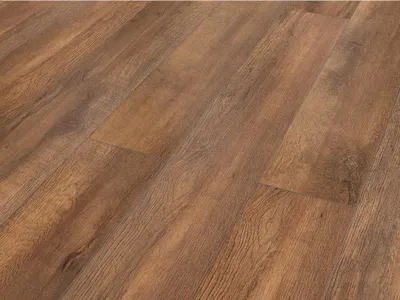 Produktbild von BASICfloor | 1,996 m² | Hellbraun 8mm Laminatboden Eiche Sägerau Landhausdiele, Klickverbindung Megaloc, Staboptik, 3 Schichten Aufbau, Starke Nutzungsklasse
