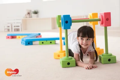 Produktbild von Weplay KM2000 Universal Motorik Parcours Set A, bunt, 114-teilig (1 Set)