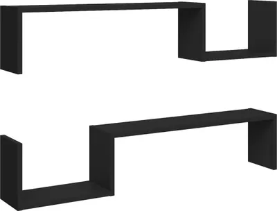Zdjęcie produktu dla VidaXL 807269, Drewno, Czarny, 1000 mm, 150 mm, 200 mm, 2 szt.