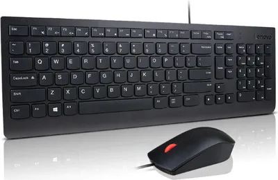 Obrázok produktu pre Lenovo 4X31R64420, Plná veľkosť (100 %), Kábel, USB, Čierna, Obsahuje myš