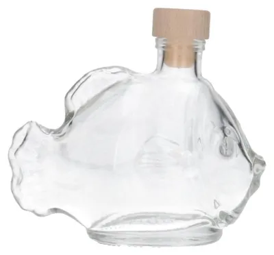 Produktbild von Dekorative Glasflasche in Fischform, 200 ml