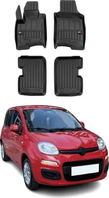 Immagine prodotto di 2011-2025 Fiat Panda tappetini TPE nero 4 pz
