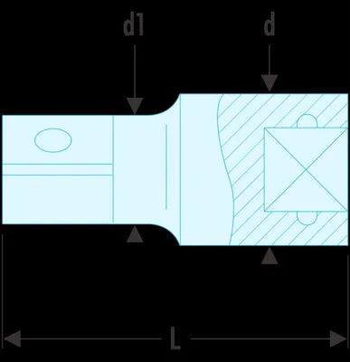 Image de Facom Verlaengerung 1/2" 130 mm