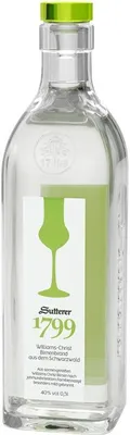 Produktbild von Sutterer Birnenbrand 500ml 40% Vol.
