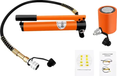 Image de Etau hydraulique pour bélier, capacité de charge 20T, pompe manuelle ergonomique, or