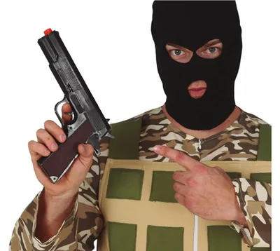 Zdjęcie produktu dla Pistolet czarny - 27 cm - 1 szt.