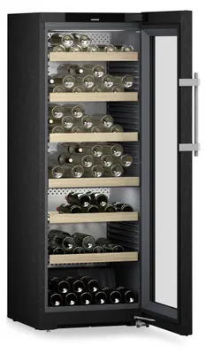 Immagine prodotto di Liebherr WPbsi 5052, Frigorifero termoelettrico per vino, Da appoggio, 131 bottiglie, F, Illuminazione interna, Nero