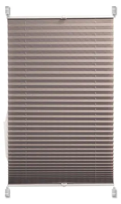 Produktbild von Sunlusso Plissee Klemmfix ohne Bohren – Faltrollo blickdicht & lichtdurchlässig, Sichtschutz für Fenster – 105 x 140 cm, Silbergrau