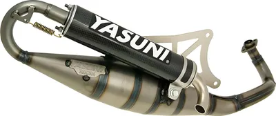 Obrázok produktu pre Výfuk Yasuni Auspuff Scooter R carbon s certifikátom ABE, kompatibilný s modelom Piaggio Typhoon 50