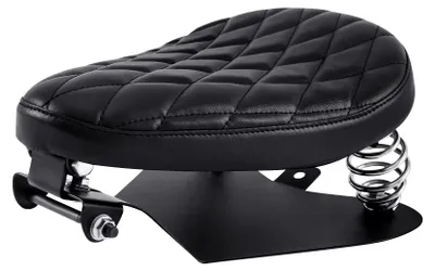 Produktbild von Motorradsitz, langlebiges Material, stilvolles Design, schwarz