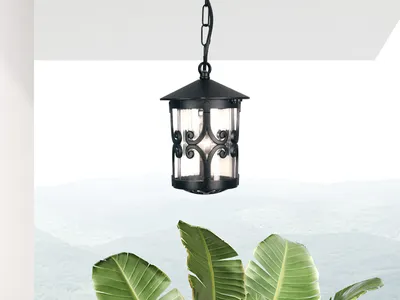 Produktbild von Pendelleuchte höhenverstellbar außen, Hängelampen Outdoor Terrassenbeleuchtung