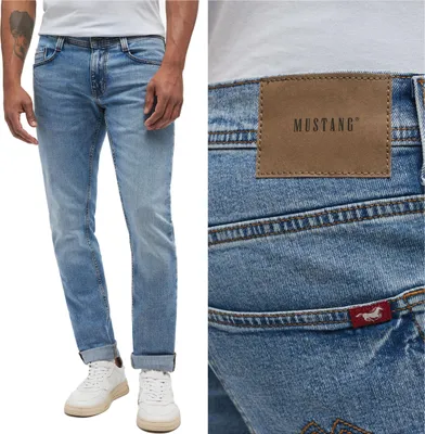 Produktbild von MUSTANG, Herren Jeanshosen, Slim fit, VEGAS SLIM, W33 L30, Blau, Jeans, baggyjeans, buggy
