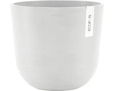 Produktbild von Pflanztopf Ecopots Oslo Kunststoff Ø 25 cm H 21,4 cm weiß inkl. Erdbewässerungsystem