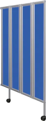 Produktbild von Flexible Faltwand Raumteiler Sichtschutz Therapie Praxis, 4-flügelig 165x120 cm