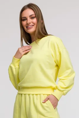 Obrázok produktu pre BeWear Dámska mikina bez zapínania Eli B293 citrónová L