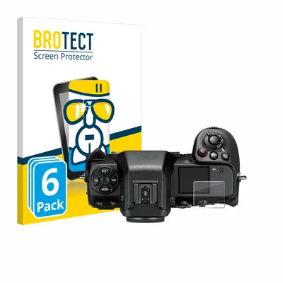 Produktbild von 6x BROTECT Schutzglas für Nikon Z 8 (Schulterdisplay) Schutzfolie Panzer Folie Glas Display Schutz klar