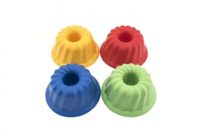 Immagine prodotto di Stampi Bábovky tondi in plastica 12x7cm 4 colori 12m+