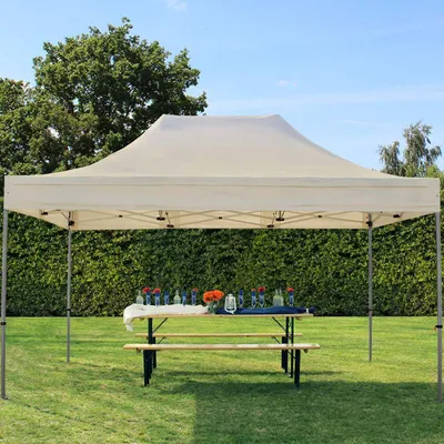 Immagine prodotto di TOOLPORT 3x4,5m gazebo pieghevole, PREMIUM acciaio, crema