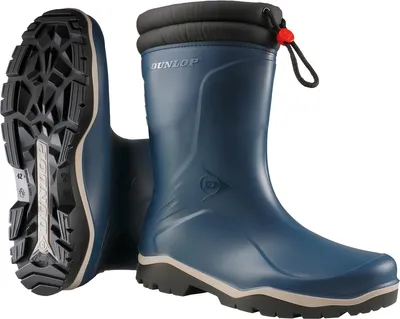 Produktbild von DUNLOP Kinder-Stiefel Kids Blizzard PVC Gr. 35 gefüttert blau/schwarz, K354061, Schutzstufe:nv, Größe:33, Farbe:blau/ schwarz, Weite:nv