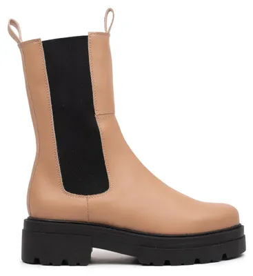 Immagine prodotto di Stivali Chelsea in pelle color cammello, marca Omnio