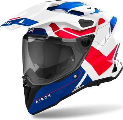 Produktbild von Airoh Commander 2 Reveal Motocross Helm, weiß/blau/rot, XS (53/54)