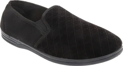 Produktbild von Zedzzz Herren Kevin Velours-Hausschuhe / Pantoffeln DF838 (40 EUR) (Schwarz)